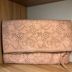 Urban Expressions Pink Laser Cut Clutch
